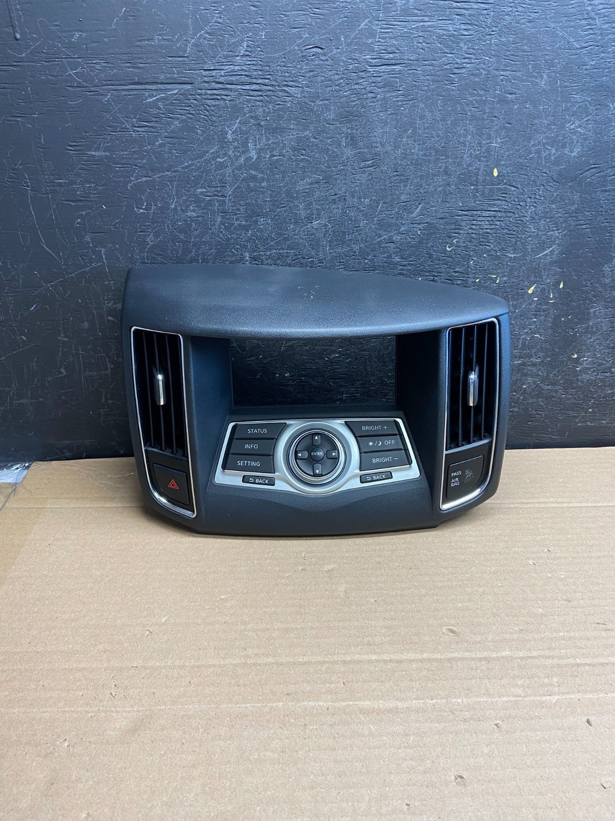 2009-2014 Nissan Maxima Center Console Climate Control Radio Bezel AG5075 DG0