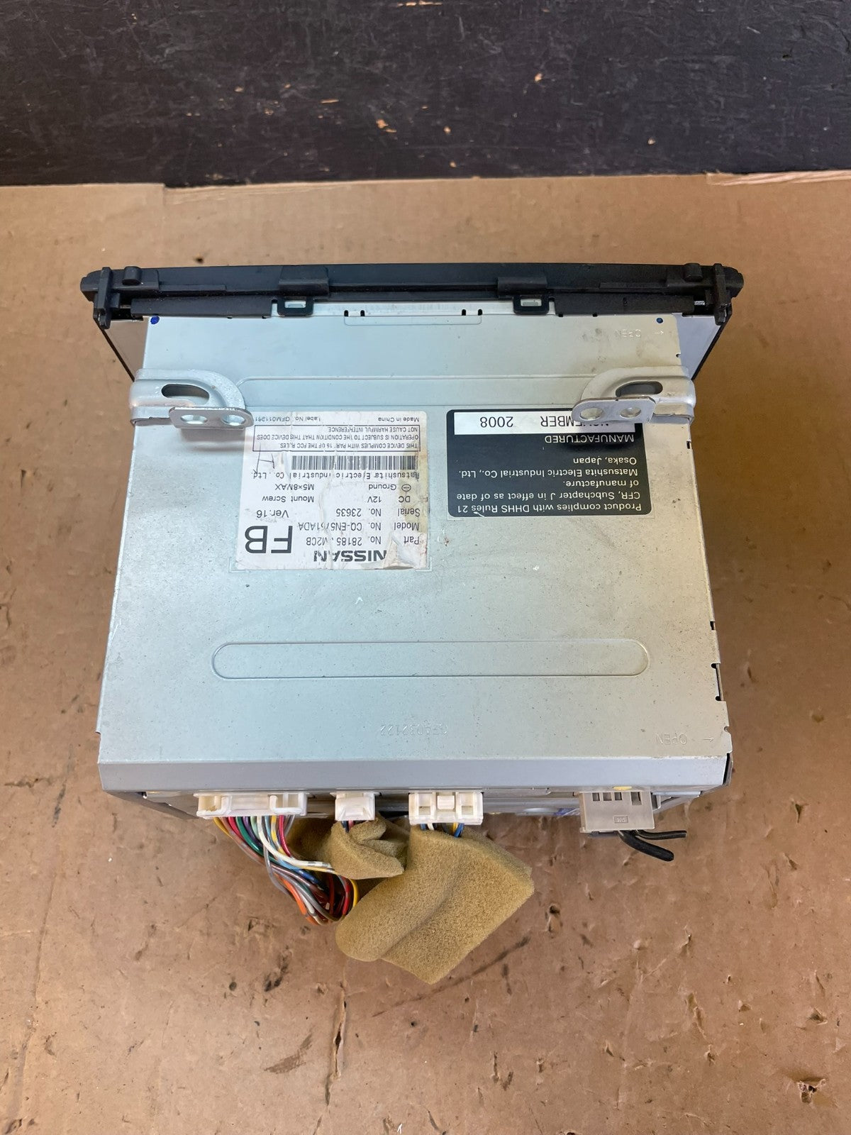 2008-2009 Nissan Rogue Bose Radio Stereo 6 Disc Changer CD Player AD59298