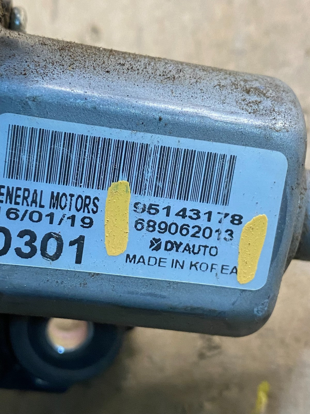 2009-2017 Chevrolet Traverse Rear Glass Windshield Wiper Motor AB0380 DG6