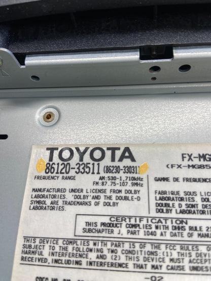 2004 to 2006 Lexus ES330 Es300 Radio Receiver Tape CD Air Vent AG8707 DG5
