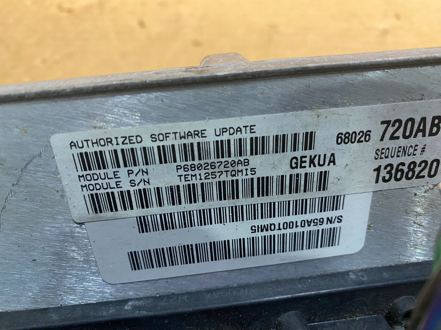 2007 Jeep Grand Cherokee Commander 3.7L Engine Computer ECU PCM AC8075 DG2