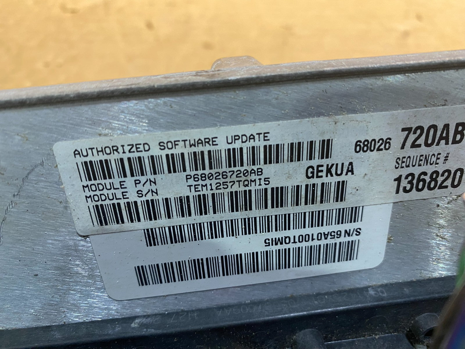2007 Jeep Grand Cherokee Commander 3.7L Engine Computer ECU PCM AC8075 DG2