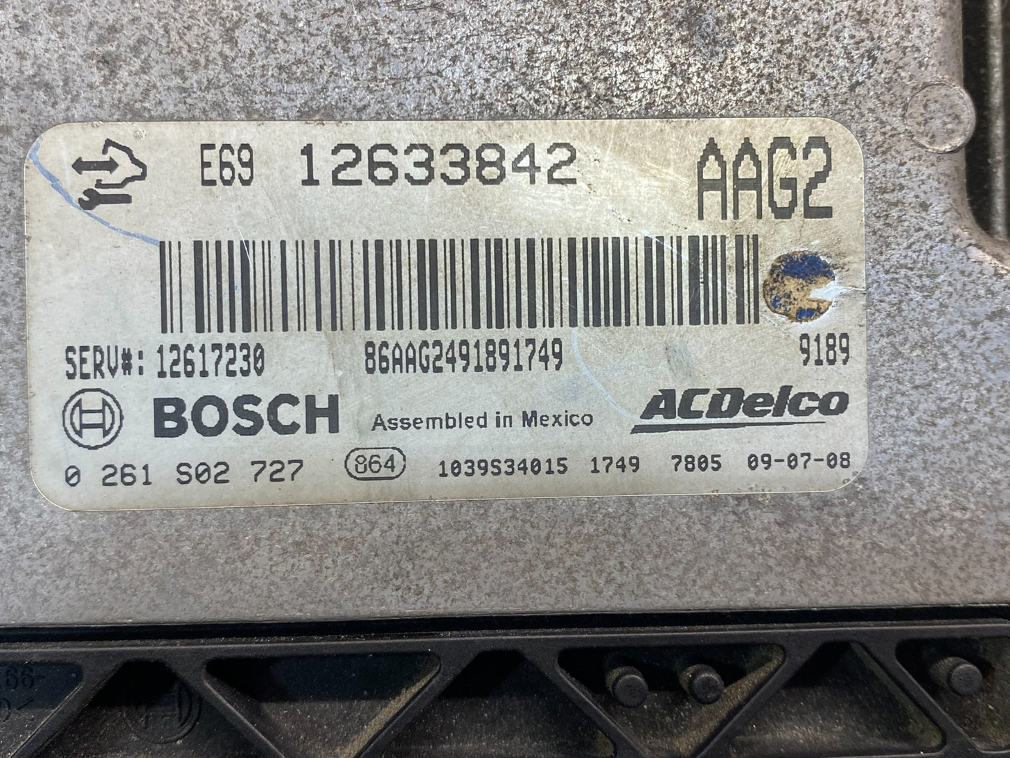 2010 2011 GMC Acadia Traverse Engine Control Module ECM ECU 12633842 af8958 DG2