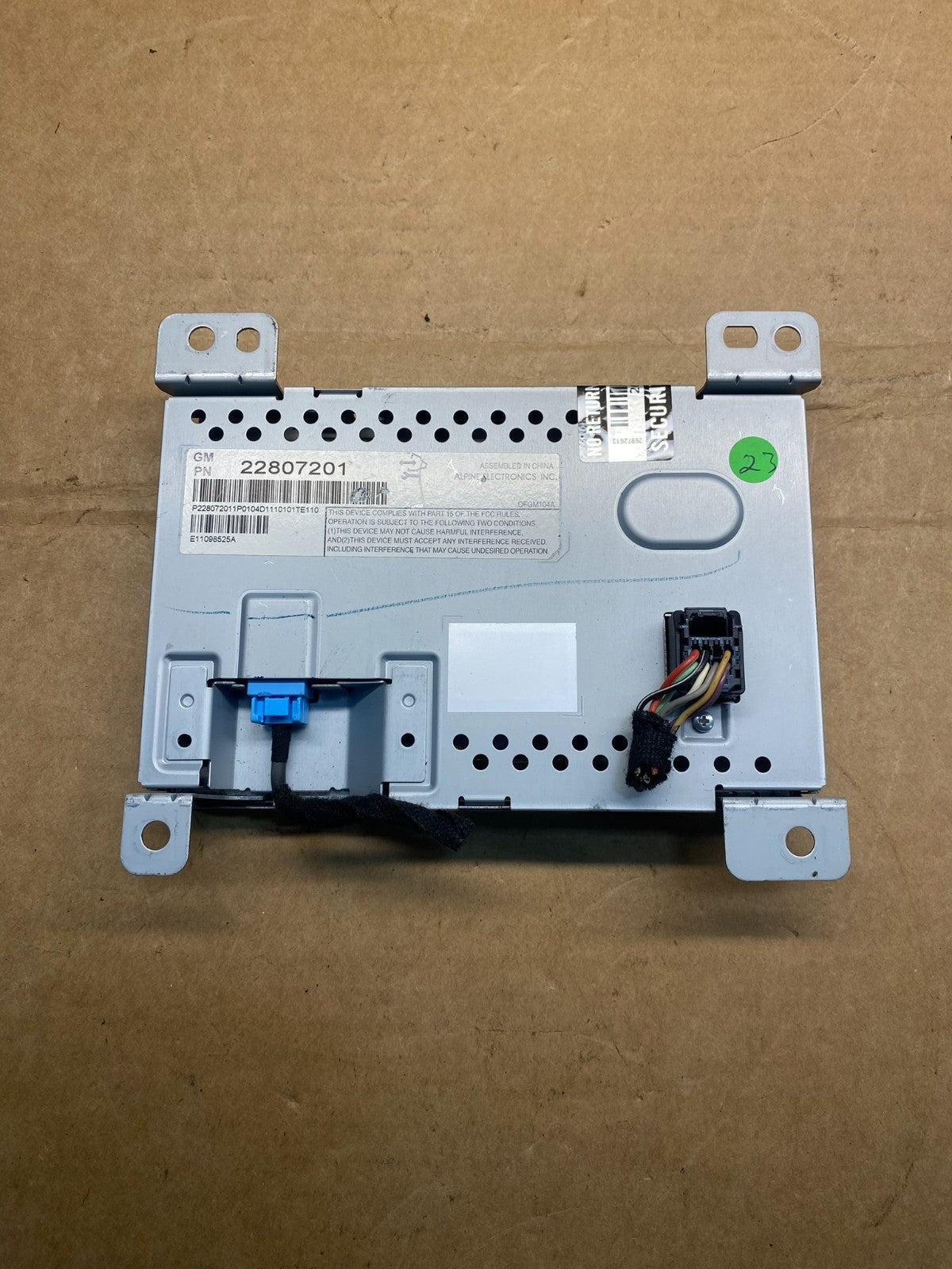 2010 - 2011 Chevrolet Equinox Radio Display Screen Information Dash Oe AD7338 DG1
