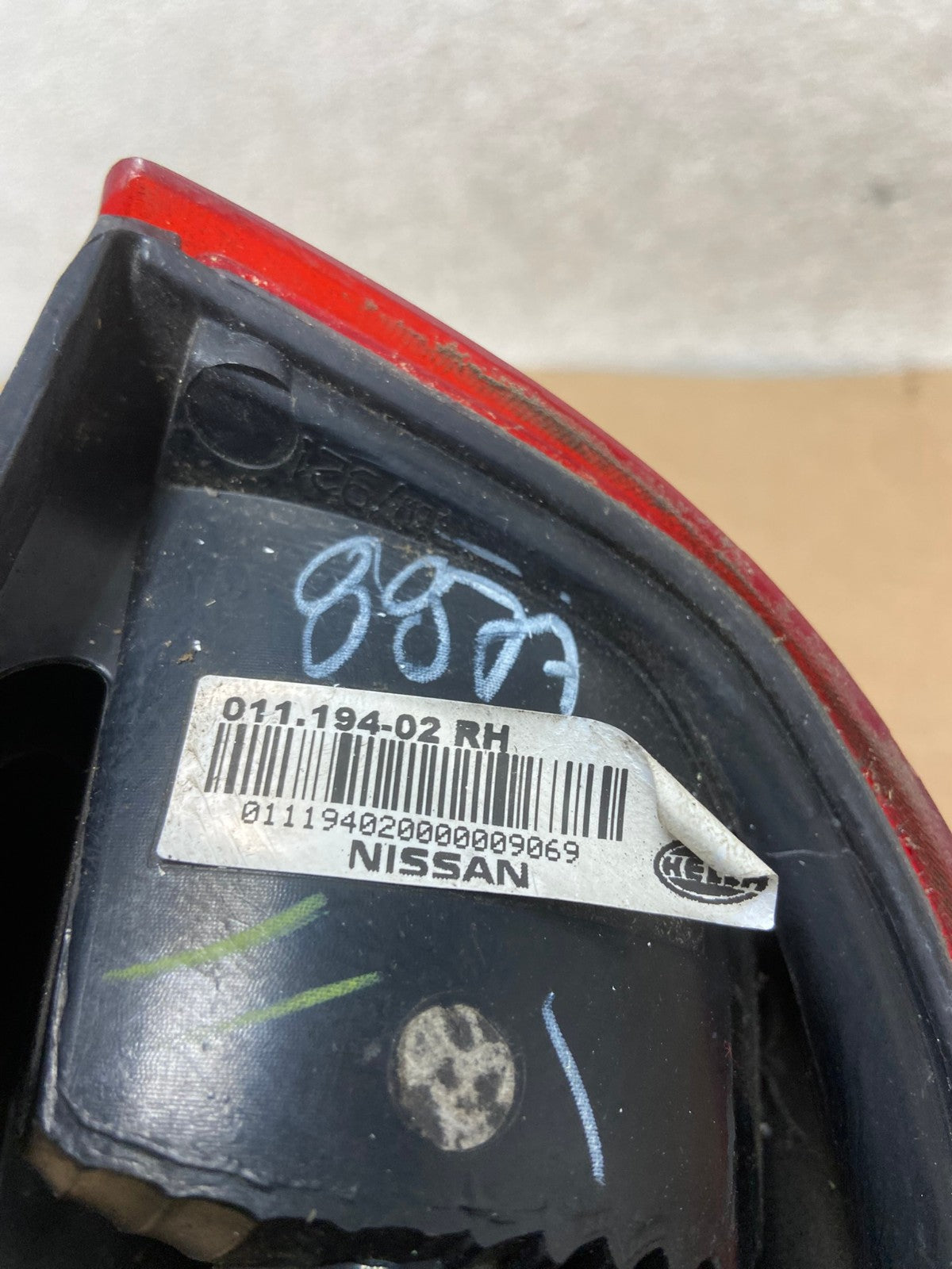 2013 to 2017 Nissan NV200 Right Passenger RH Side Tail Light AI6884 LK7