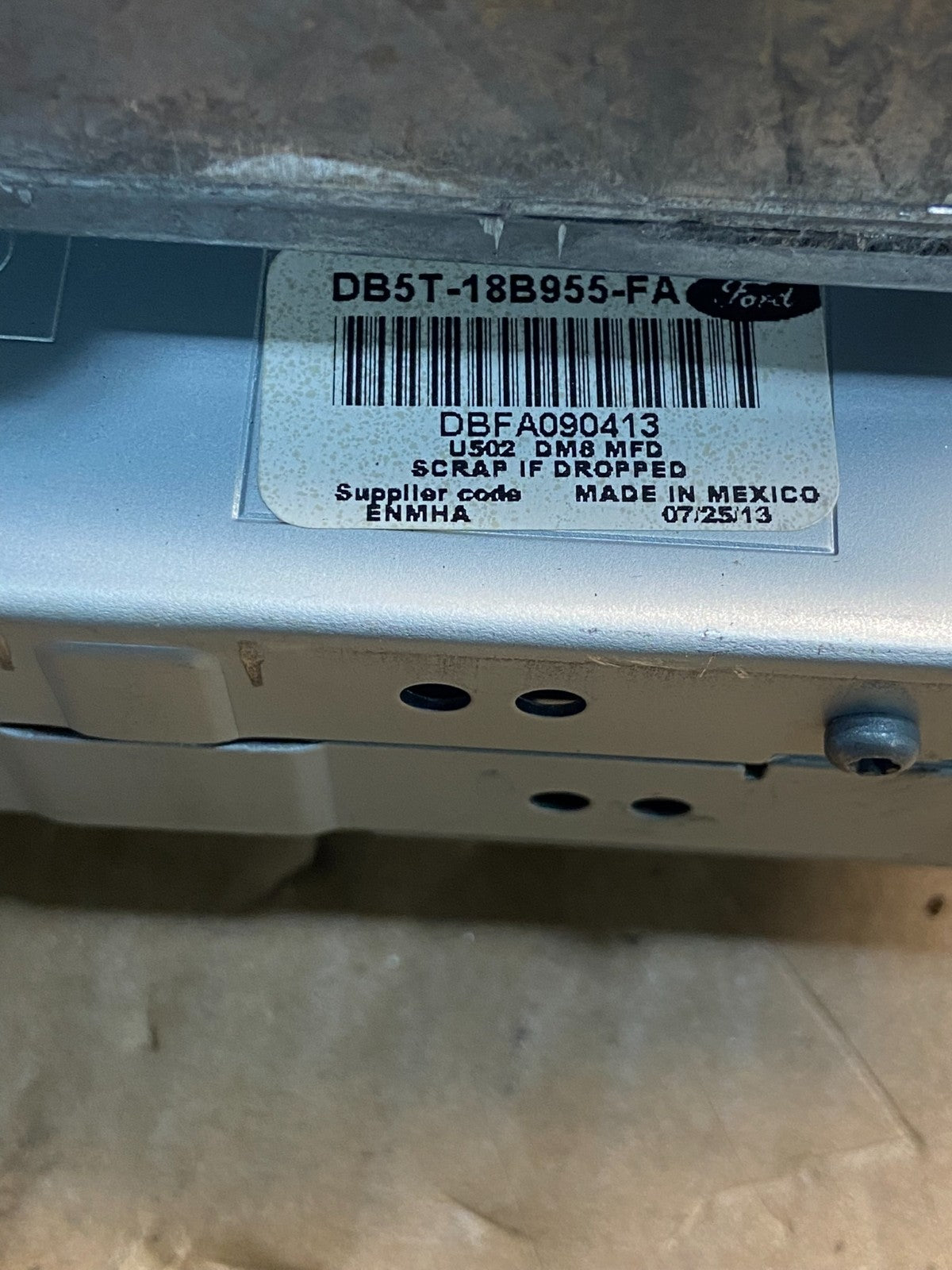 2013 2014 Ford Explorer 8" Radio Information Display Screen AF9472 DG6