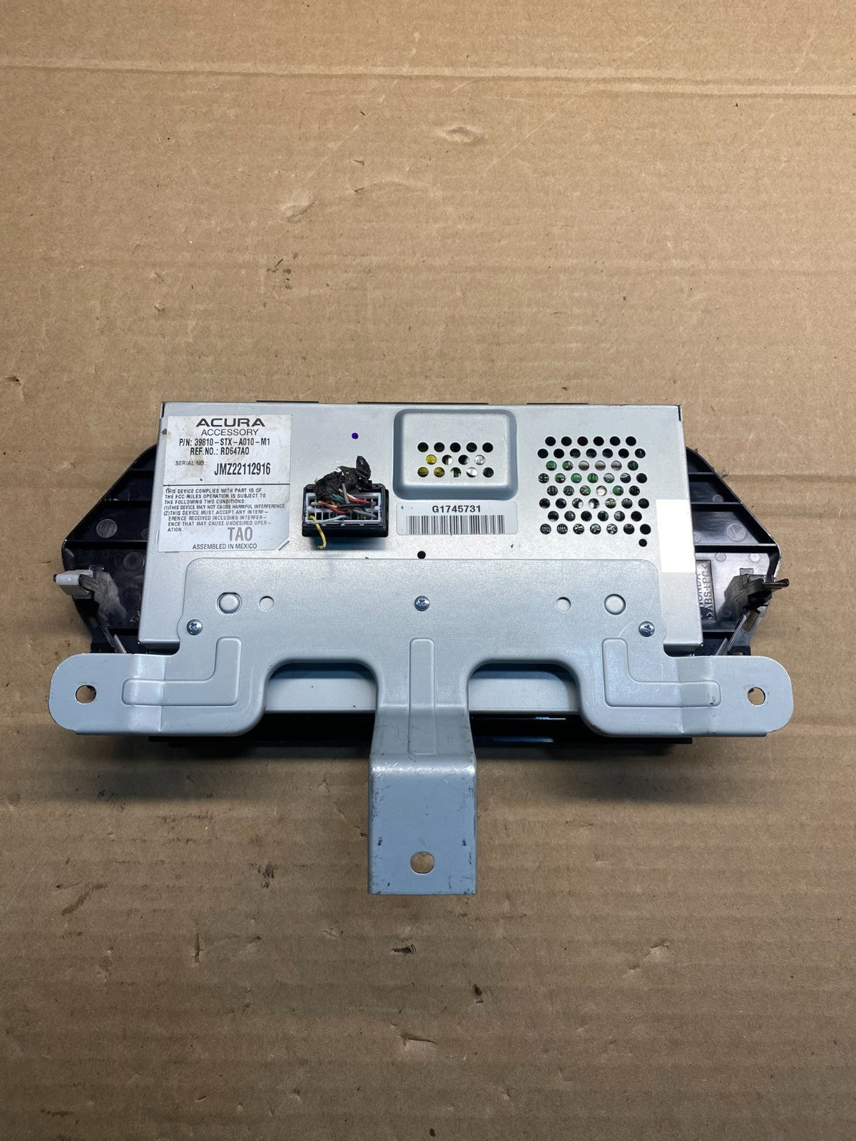 2007-2009 Acura Mdx Radio Screen Display Navi Navigation Receiver AE8158 DG3