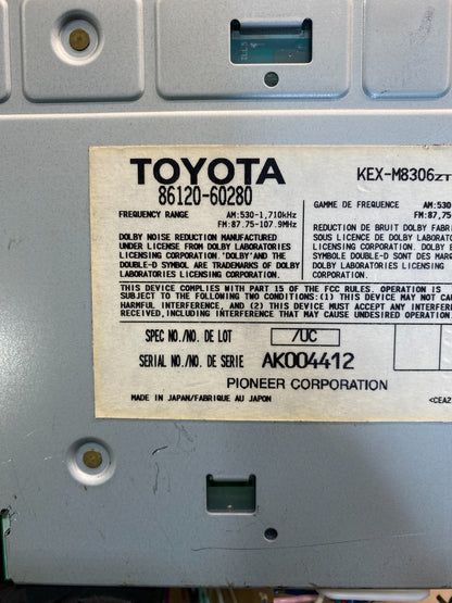 1997 to 2002 Lexus LX470 Navigation Radio AG1809 PS6