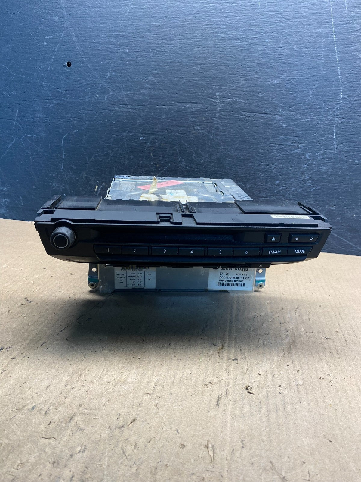 2007 - 2010 Bmw X5 Radio DVD CD Player AM/FM AE7841 DW0