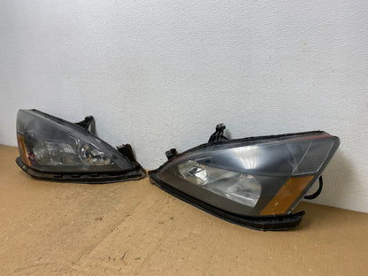 2003 - 2007 Honda Accord Left+Right Set Halogen Headlights AD0567 DW1