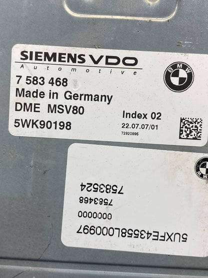 2007 to 2010 BMW X5 ECM ECU Engine Control Computer Module 7583468 ag7014 DG2