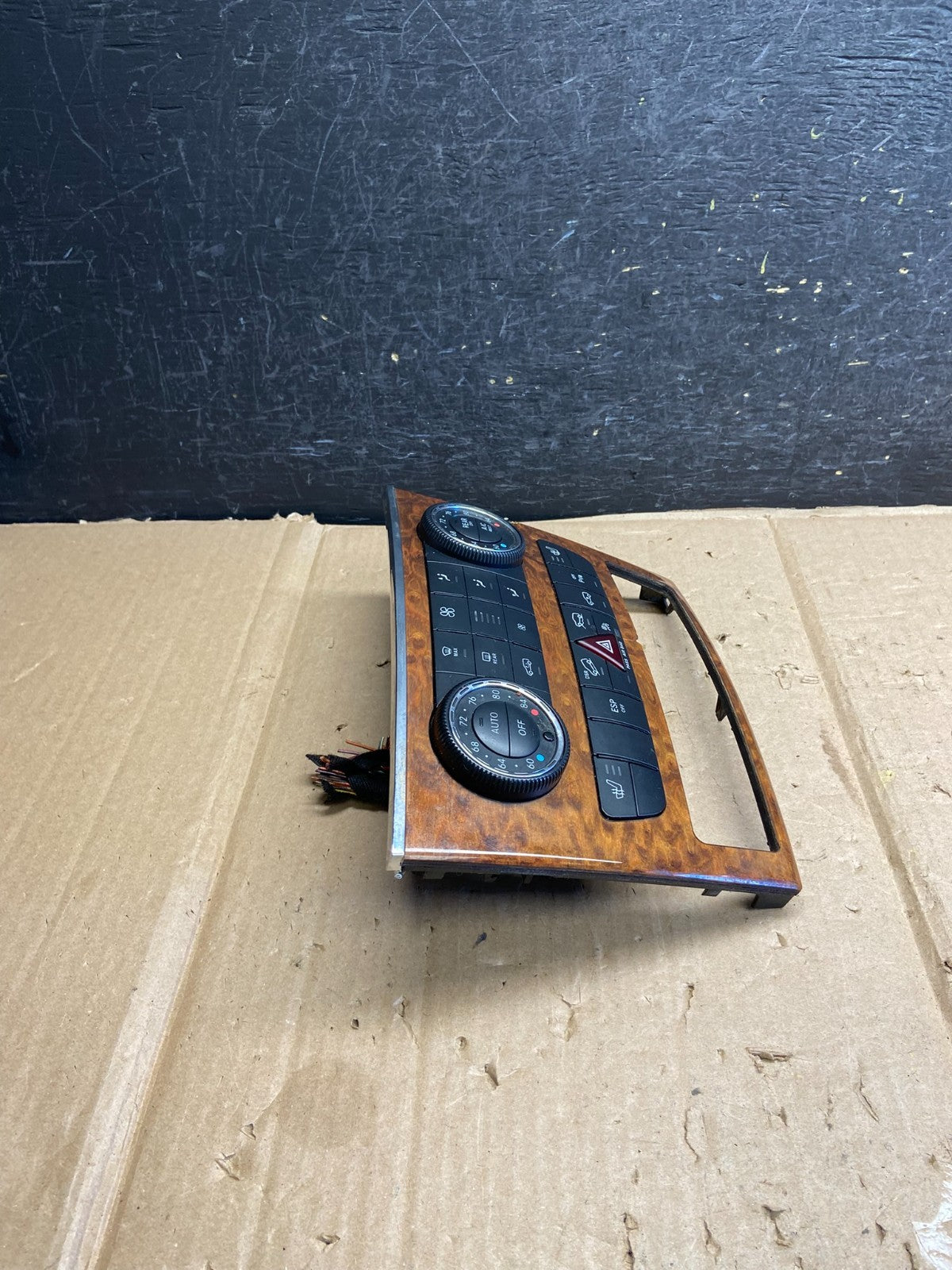 2007-2012 Mercedes X164 GL350 GL450 Climate Control Bezel Wood Switch ai2694 DG1