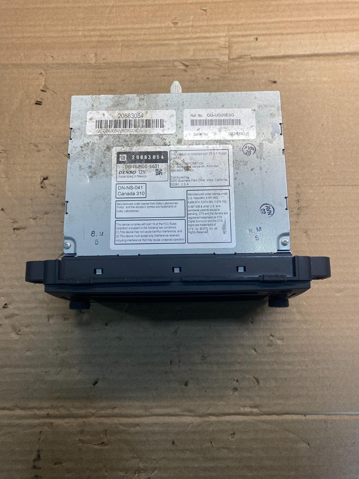2012-2014 Chevrolet Tahoe AM FM Radio CD Player w Aux Bluetooth ab0299 DG3