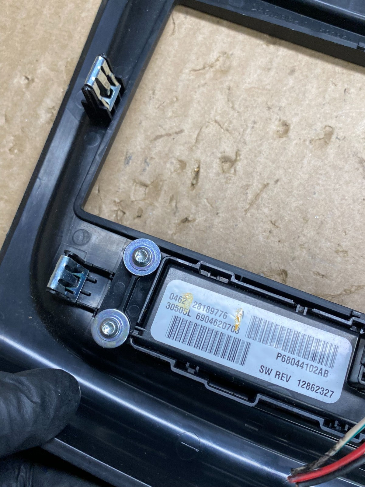 2011 - 2014 Chrysler 200 Dash Radio Bezel Trim Clock Hazard Bezel AC6587 DG5