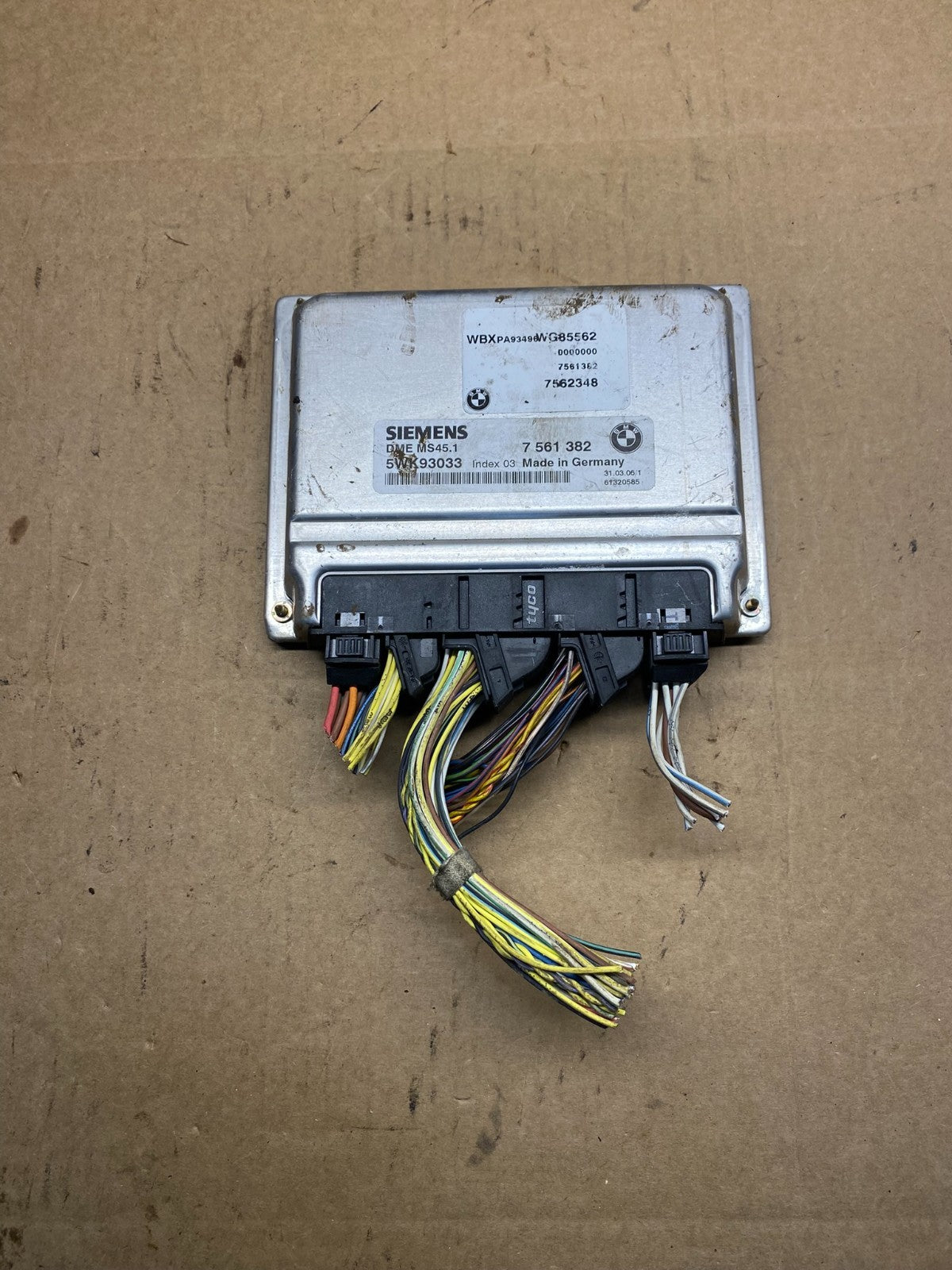 2003 2006 Bmw X3 ECU ECM Engine Control Module Computer 7561382 ah3132 DG0