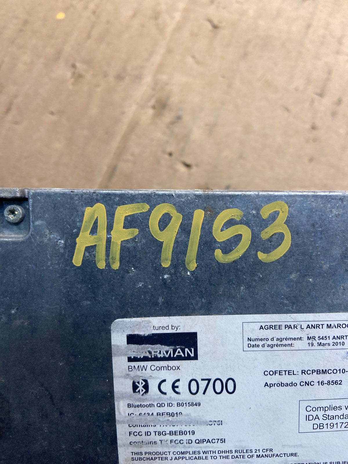 2012 to 2013 Bmw 320i Harman Becker Stereo Audio Amplifier Amp Oe AF9153 DG3
