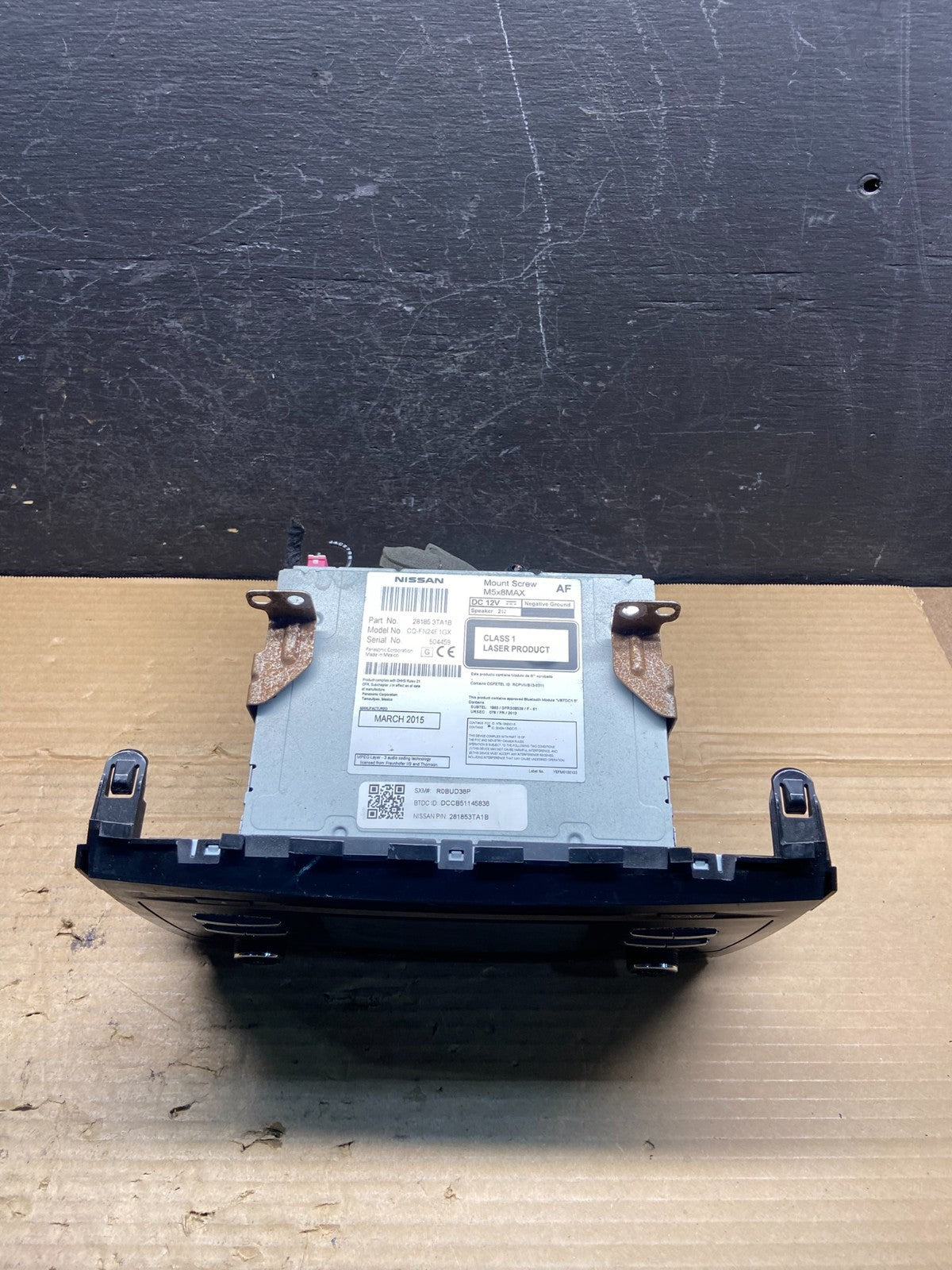 2013 to 2015 Nissan Altima Radio Screen Receiver AM-FM CD Player ae4544 DG3