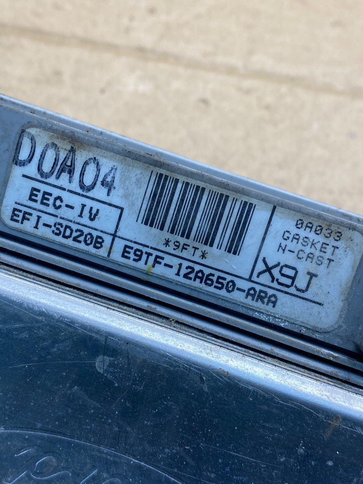 1987-1989 Ford F150 F250 5.0L ECM ECU Computer Module E9TF-12A650-ARA AI7526 DG2