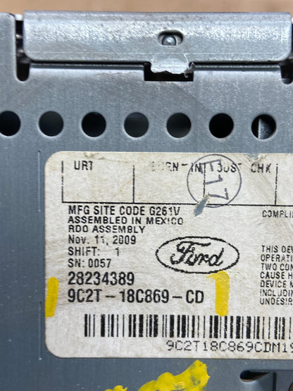 2007 2010 Ford Fusion Mercury Milan Radio Stereo AM/FM CD Player Oem W9807 DG6