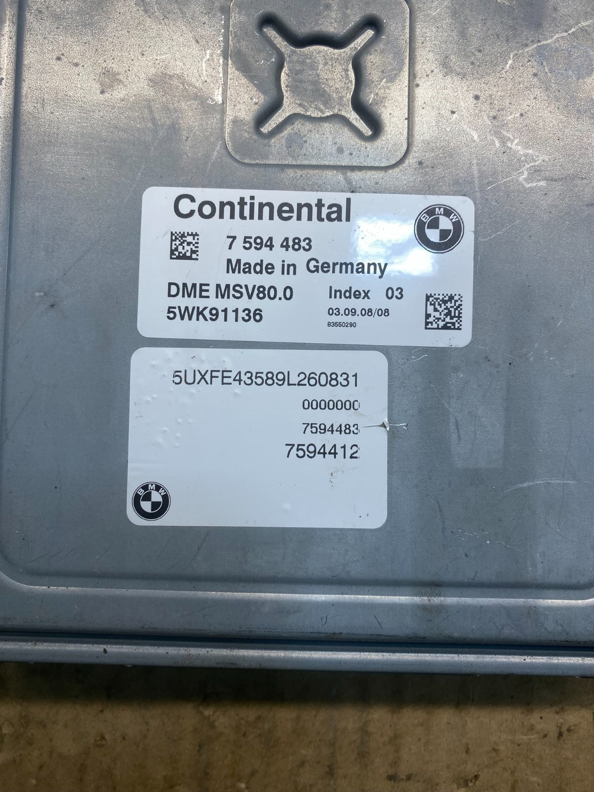 2007 to 2010 Bmw 323i Ecm Ecu Engine Computer 7594483 OEM ac0395 DG2