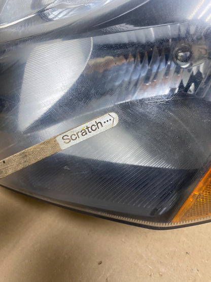 2010-2012 Nissan Sentra Halogen Left Driver LH Black Headlight P8149 DW3