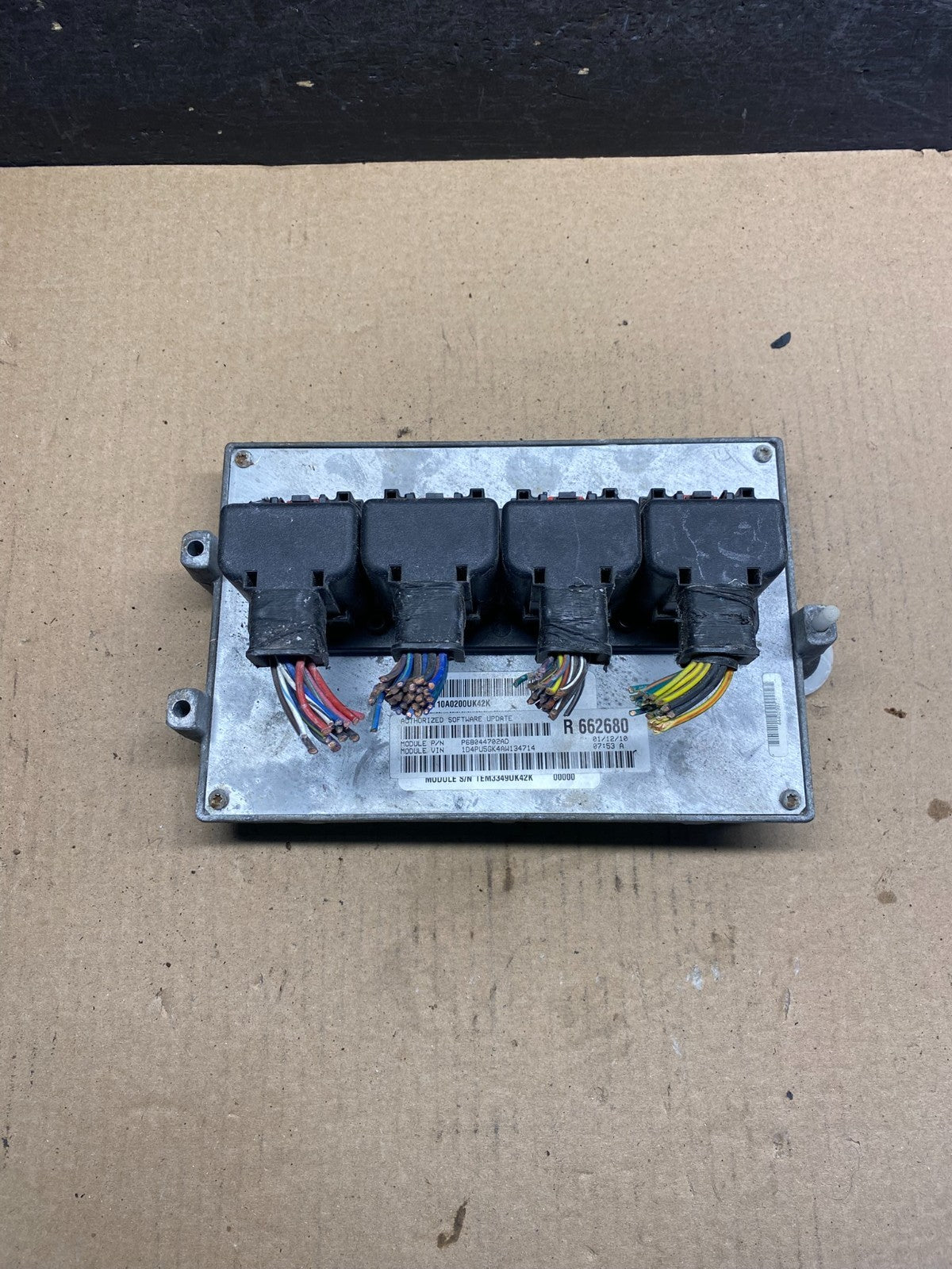 2010 Jeep Liberty Nitro 3.7L Engine Control Unit ECU ECM P68044702AD ah4605 DG0