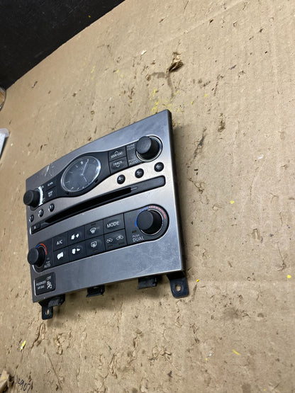 2009 to 2013 Infiniti G37 Radio Player Climate Control Panel Bezel U5196 DG3