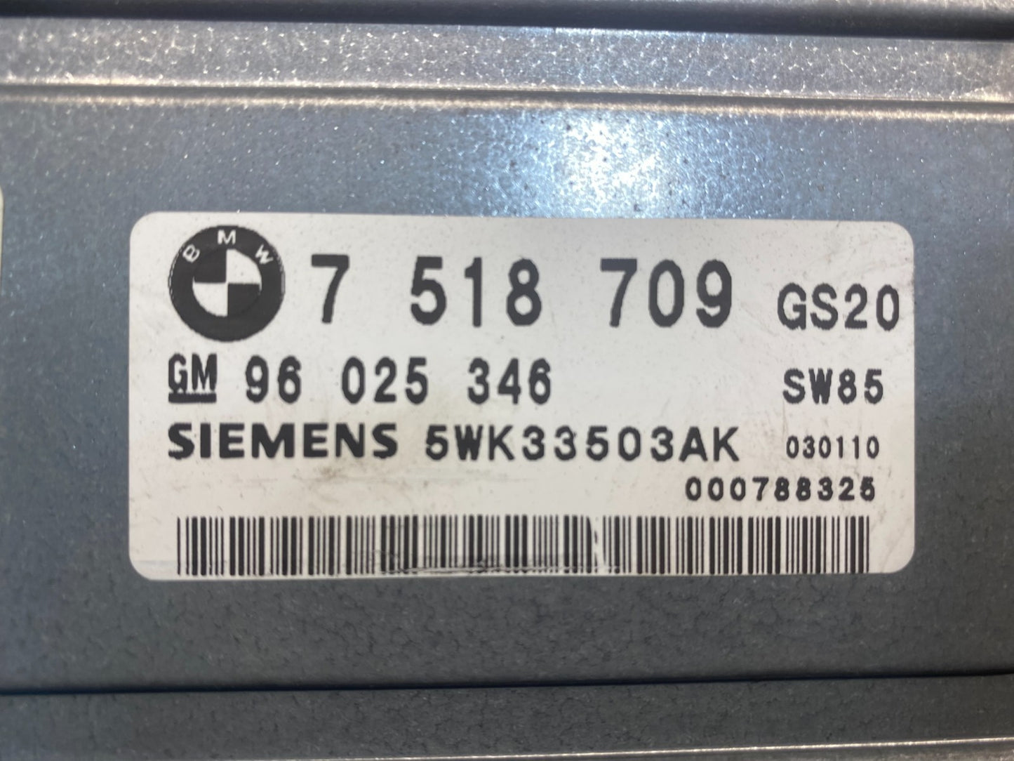 2001-2003 BMW 530i TCM TCU Transmission Computer Unit ad1473 DG2