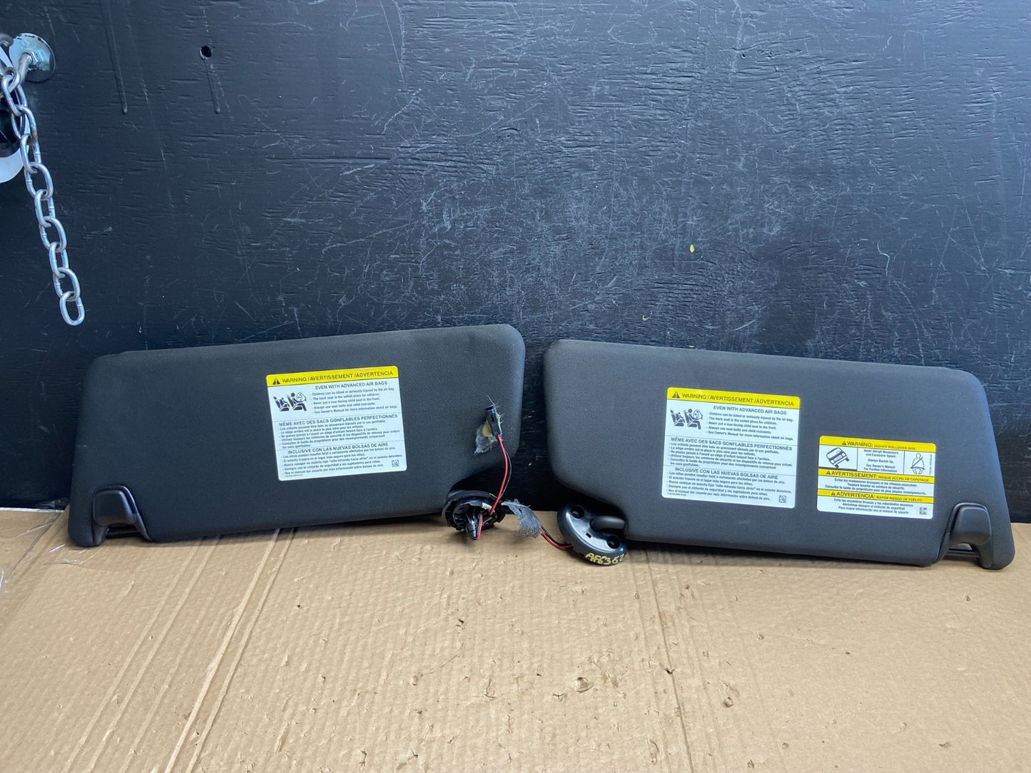 2011 to 2015 Ford Explorer Left+Right Side Sun Visors AF63822