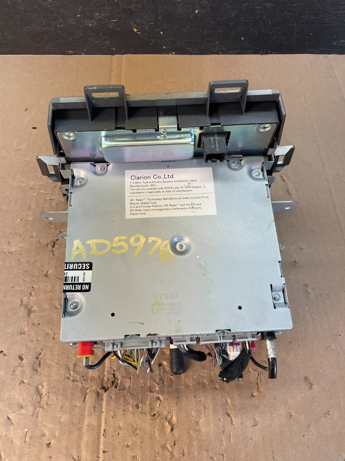 2011-2012 Lincoln Mkt Am Fm Cd Player Radio Receiver AD5978 DG5