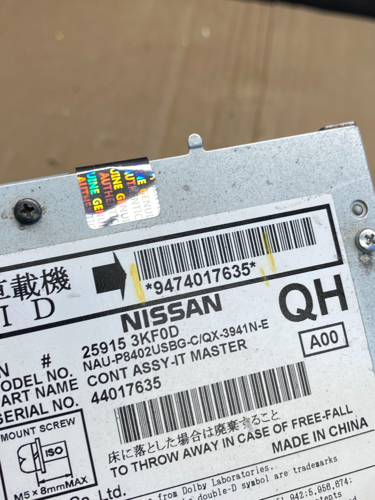 2013 2016  Nissan Pathfinder Radio Stereo Audio CD Player Receiver ab8764 DG6