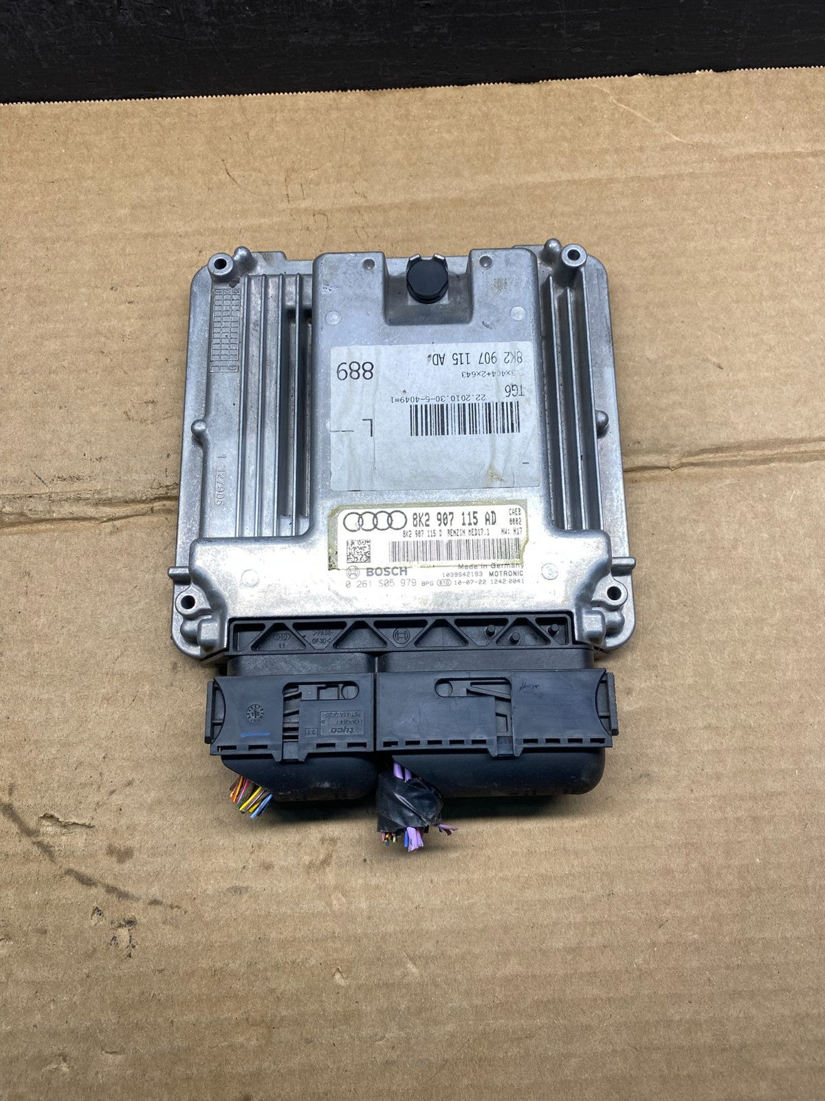 2011 to 2012 Audi A4 2.0L Engine Computer Ecu Pcm Ecm Pcu AD3440 DG0