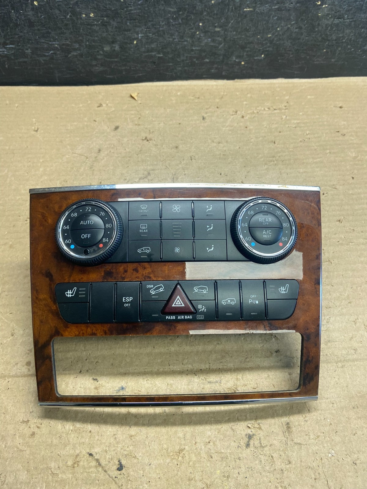 2007-2012 Mercedes X164 GL350 GL450 Climate Control Bezel Wood Switch AH5366 DG0
