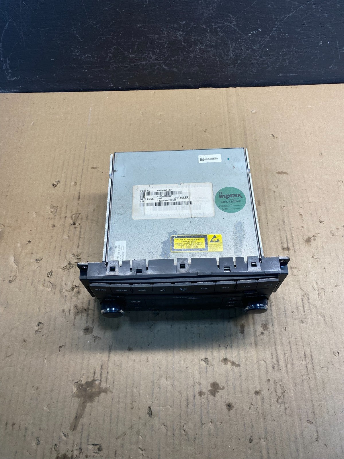 2007-2012 Chrysler Dodge Jeep Ram Radio CD MP3 AUX Receiver AC2368 DG3