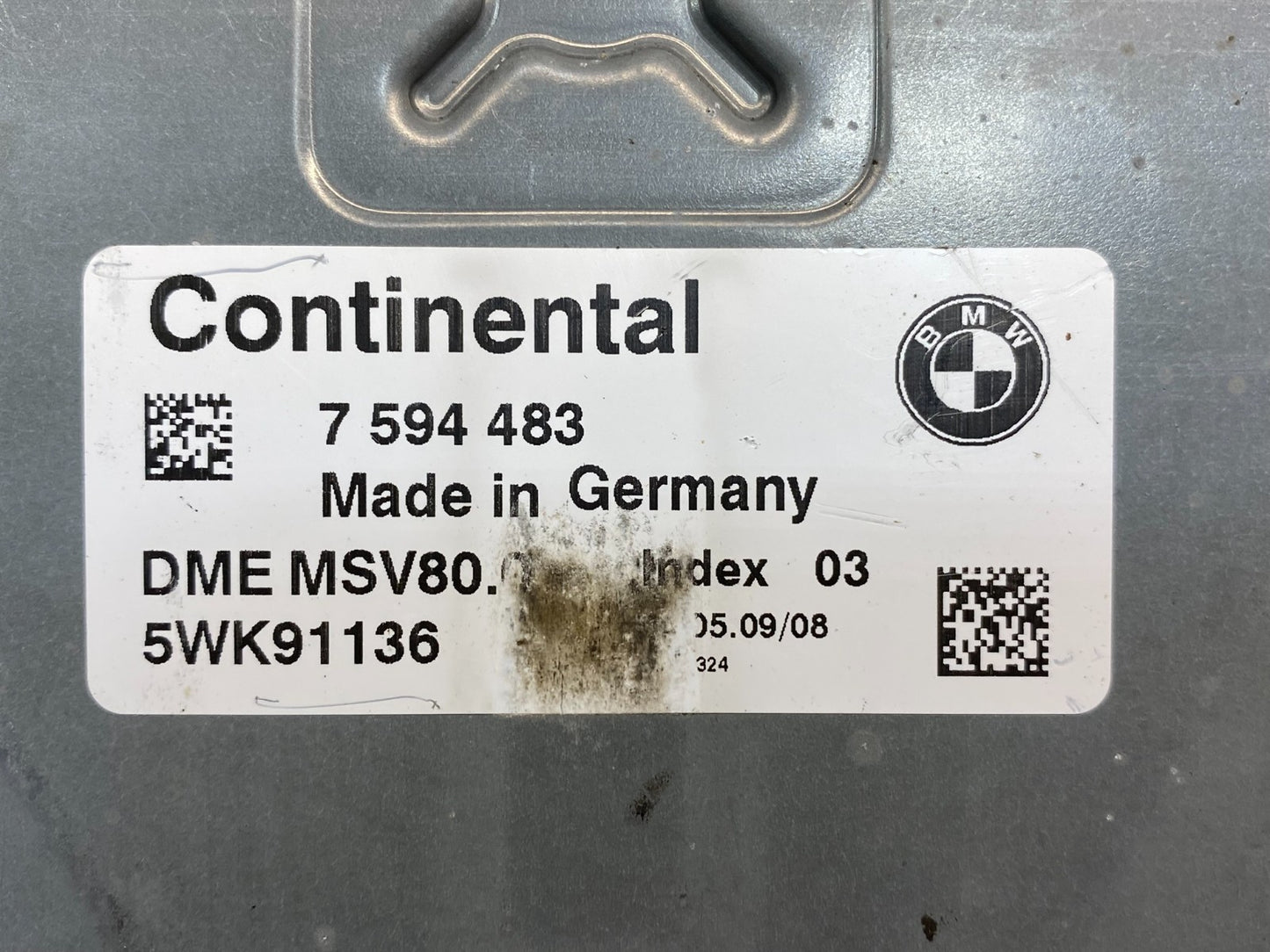 2007 to 2014 BMW X5 ECM ECU Engine Control Computer Module 7594483 AD9998 DG2