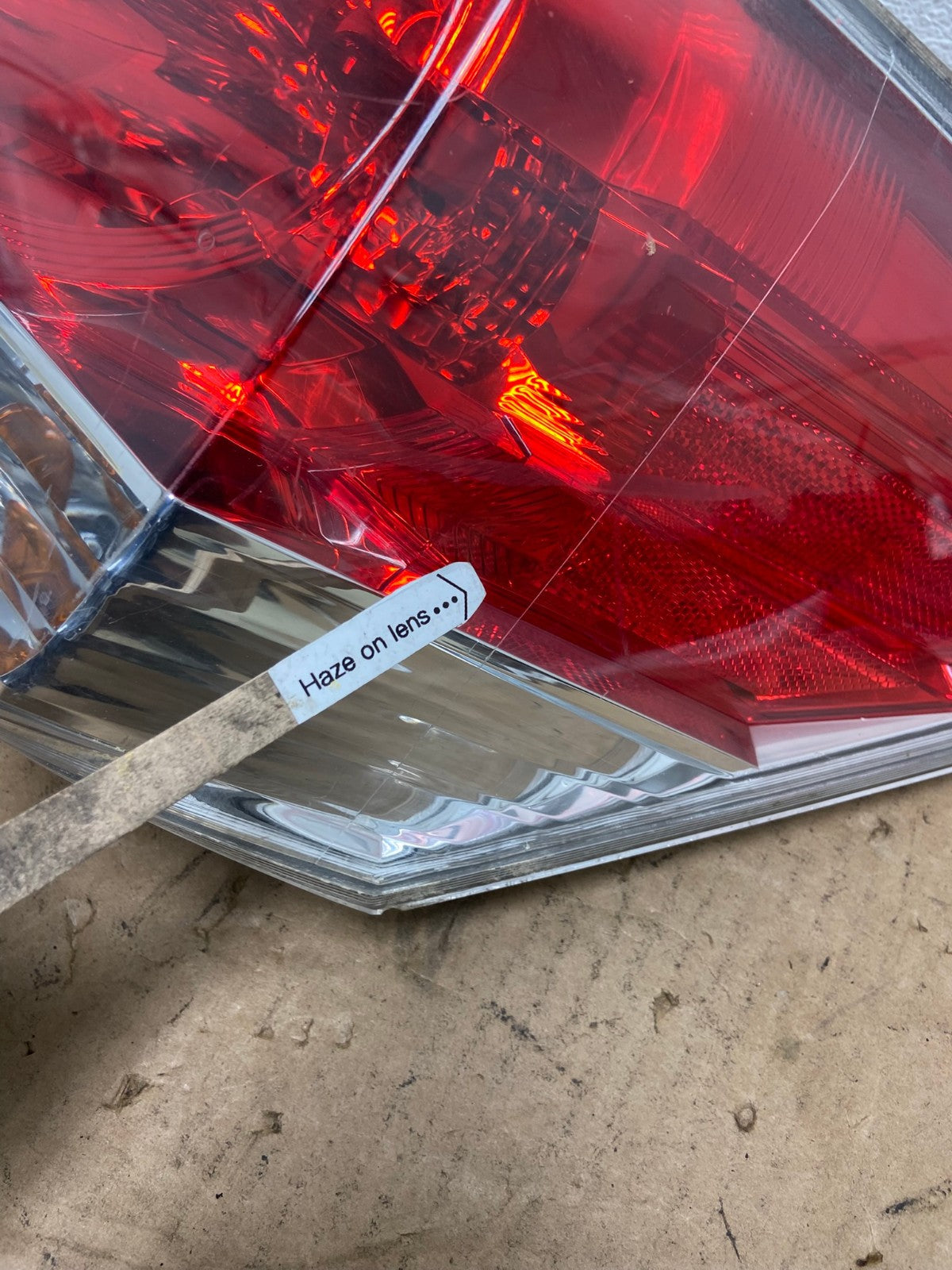 2008 to 2012 Honda Accord Sedan Tail light Right Passenger RH Side AD3135 LK4