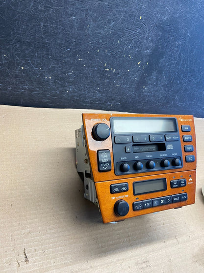 2000 2001 Lexus Es300 Radio Receiver Tape Climate Control A/C AH1512 DG1