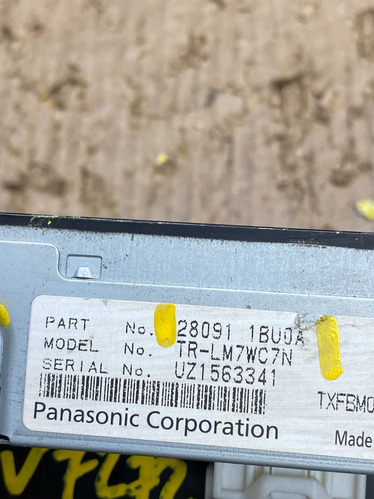 2011 - 2012 Infiniti G35 Information Display Screen 280911BU0A OEM v7272 DG6