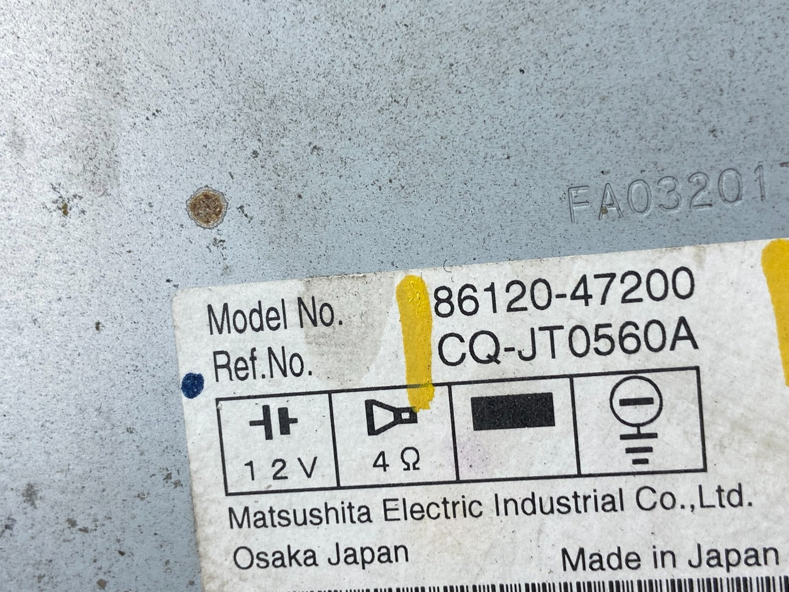 2006 to 2009 Toyota Prius OEM Radio AM/FM CD Player Oem X6204 DG6