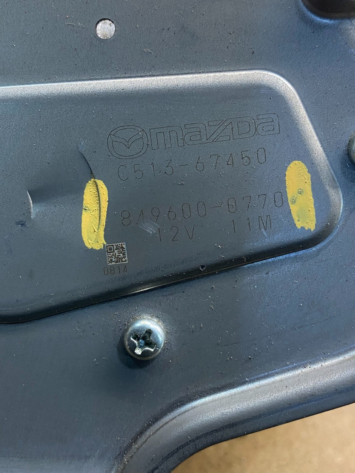 2012 to 2017 Mazda 5 Windshield Rear Wiper Motor AD7427 DG5