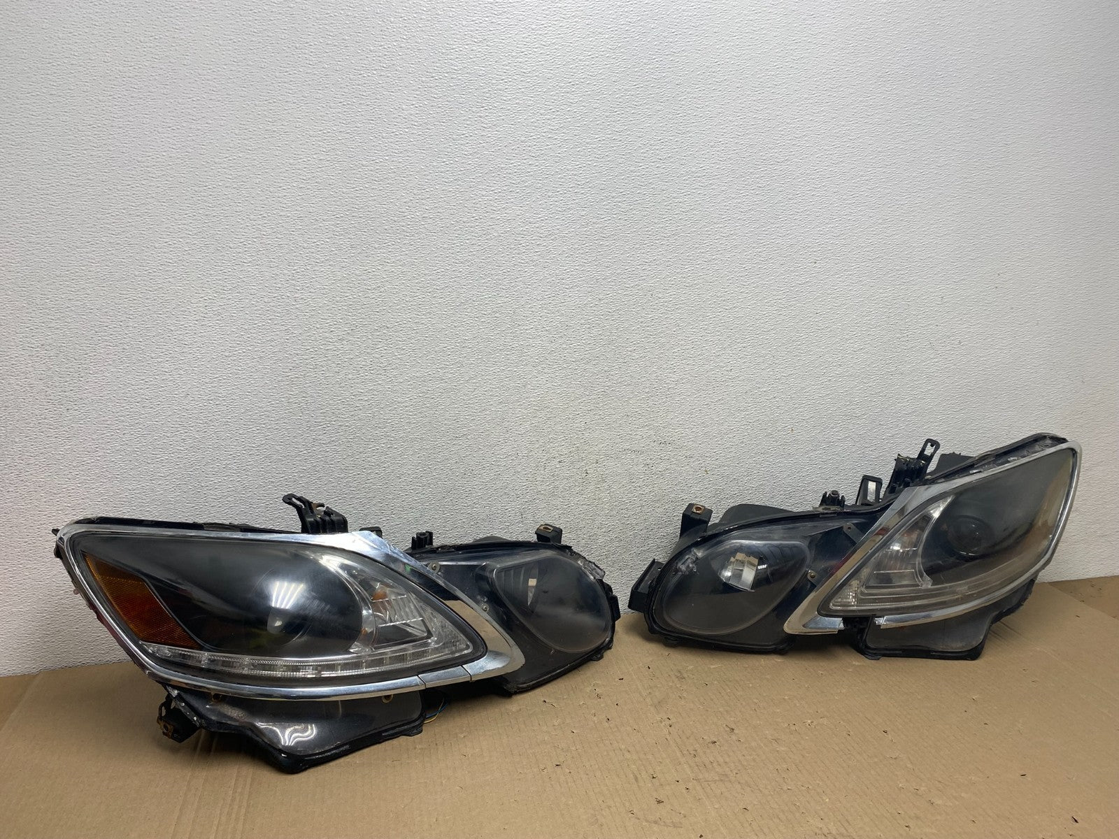 2006 - 2011 Lexus GS430 GS350 Left+Right Set Xenon Hid Black Headlight AE9580 DG2