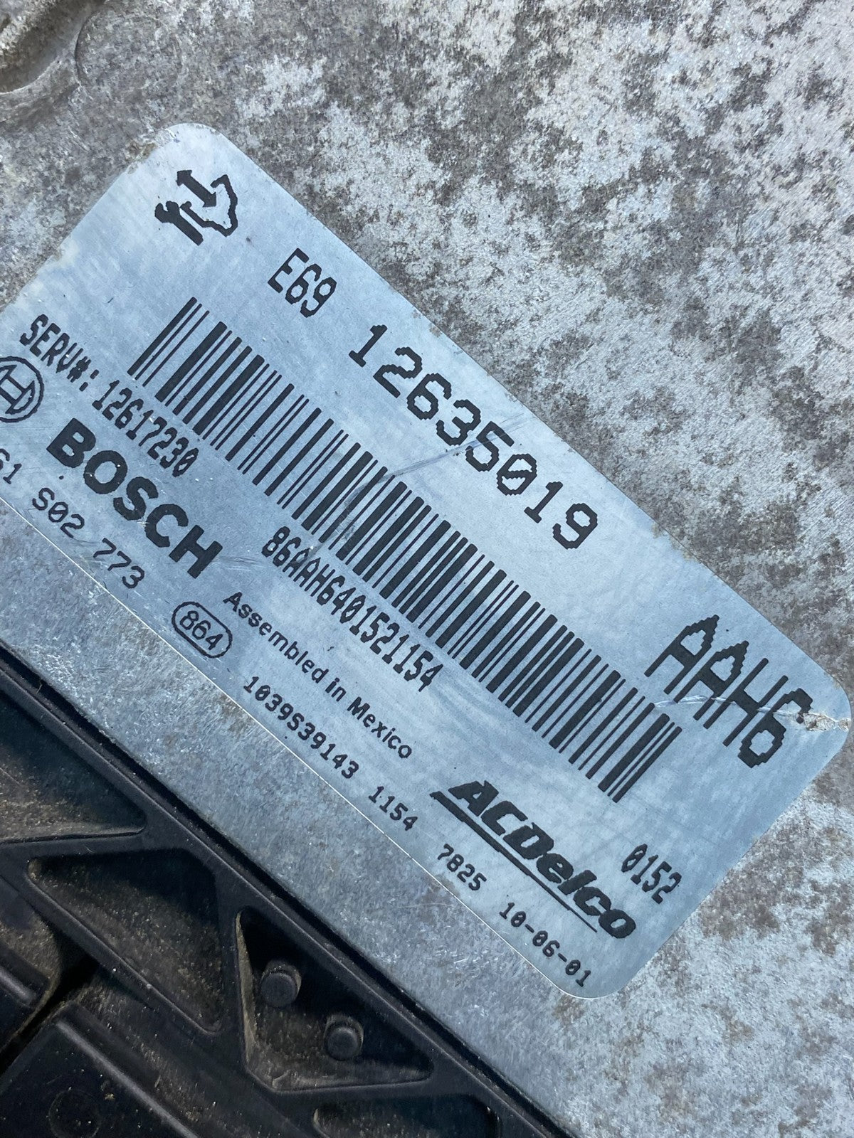 2010 2011 GMC Acadia Traverse Engine Control Module ECM ECU 12635019 AI7499 DG2