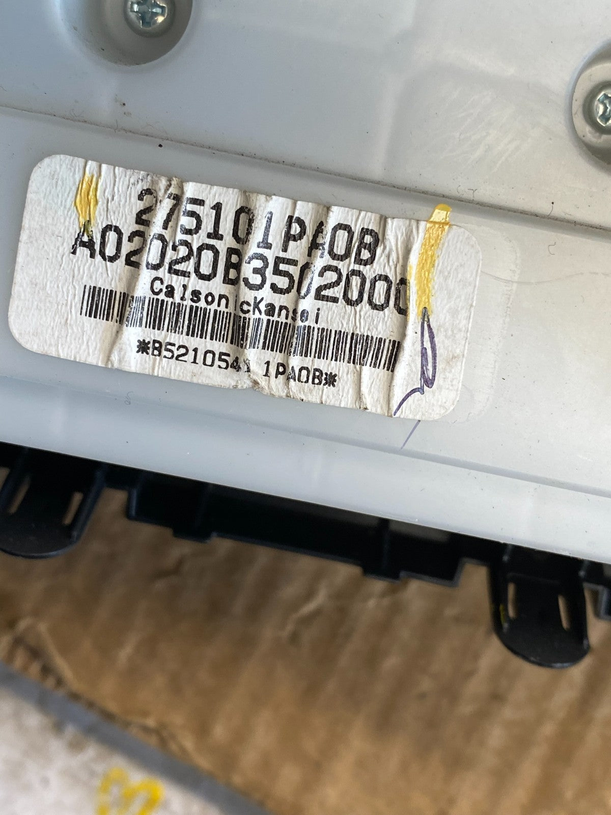 2012-2021 Nissan NV2500 NV3500 Radio Bezel Center Trim Climate Control Z9695 DG5