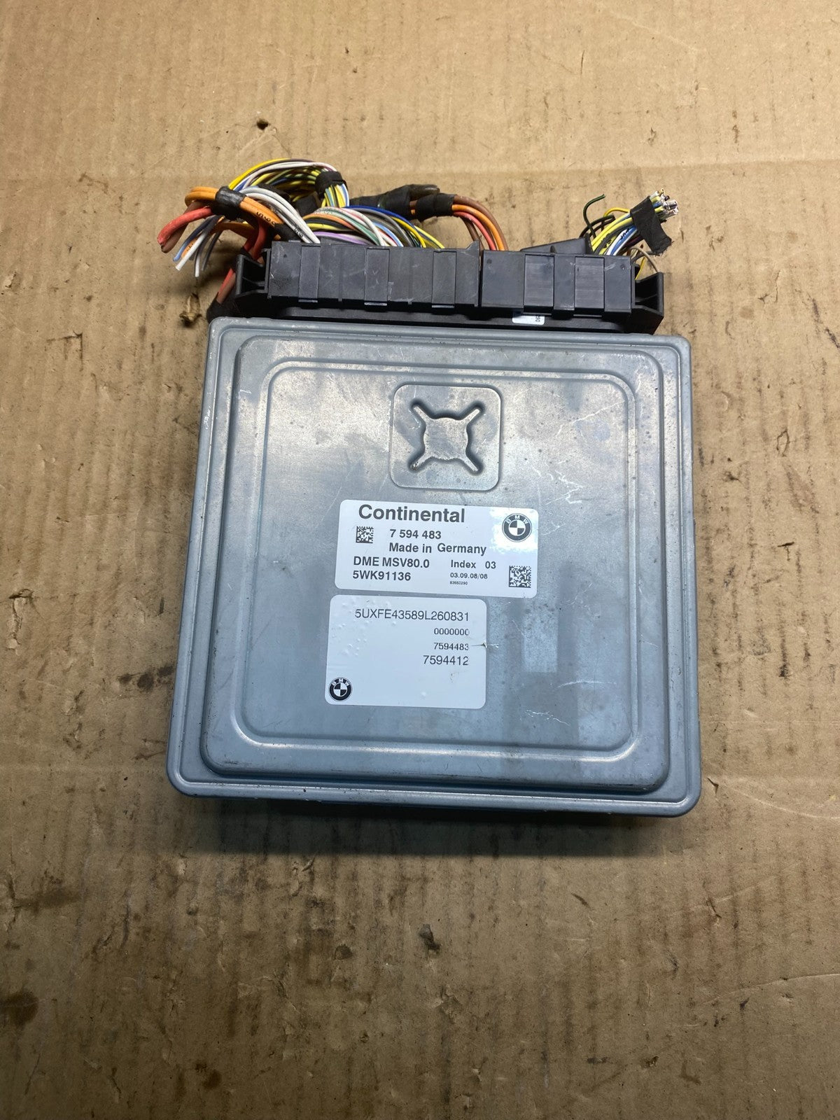 2007 to 2010 Bmw 323i Ecm Ecu Engine Computer 7594483 OEM ac0395 DG0