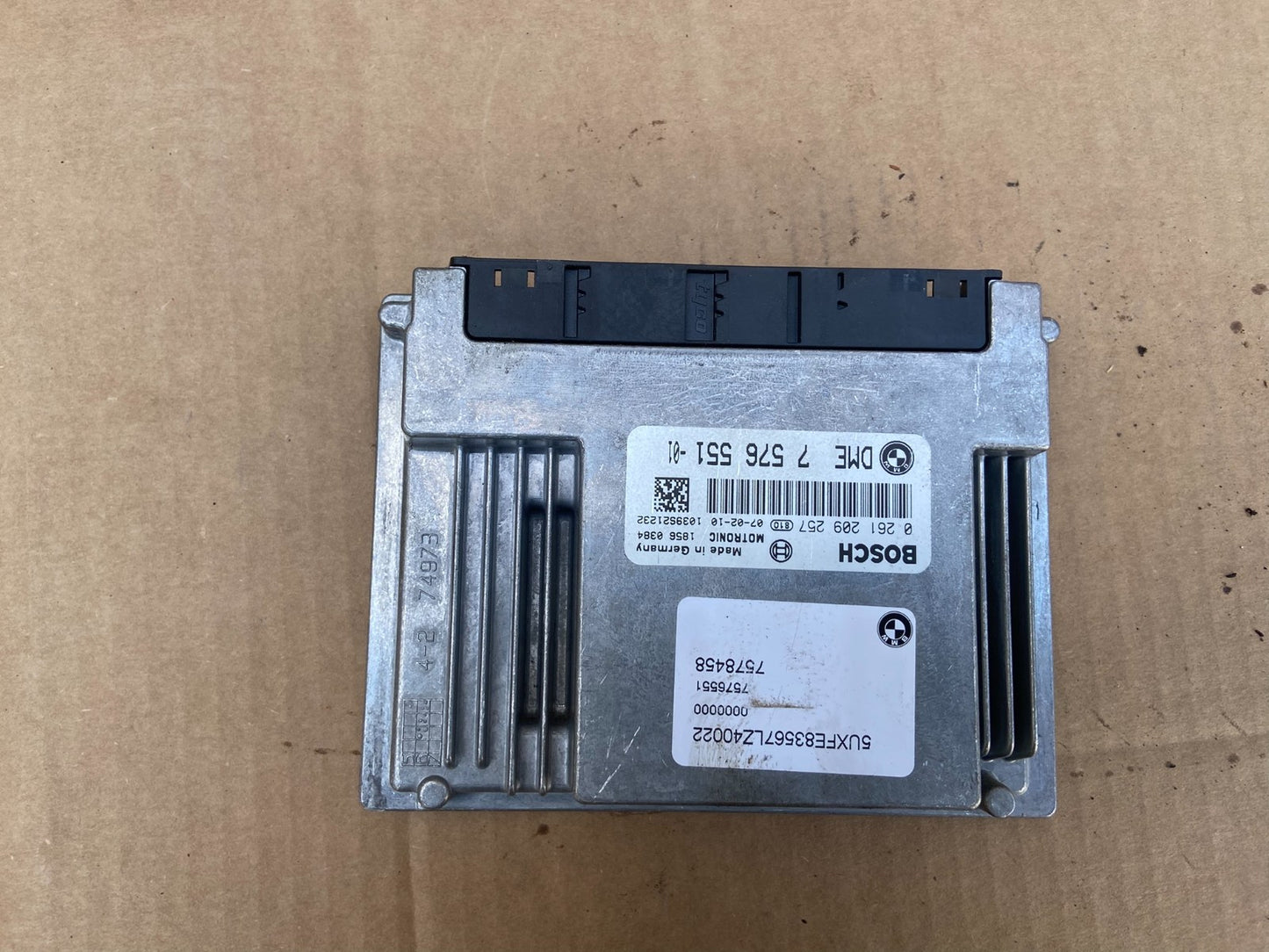 2007 Bmw X5 4.8L V8 Engine Computer Control Module ECM 7576551 AD2857 DW0