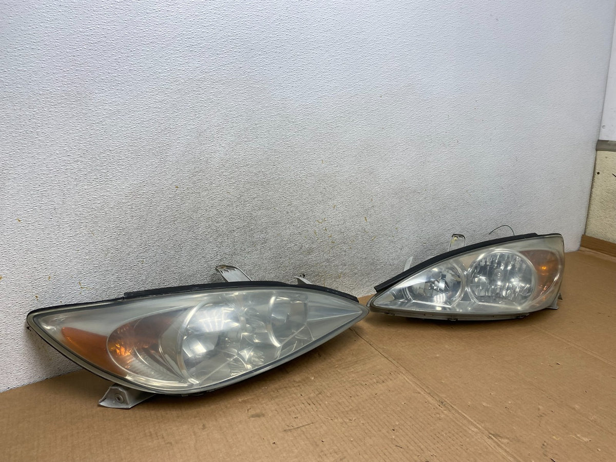 2002 2003 2004 Toyota Camry Left+Right Set Side Halogen Headlights AI4435 DW2