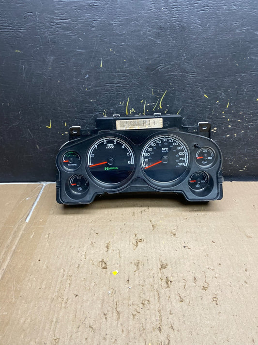 2008 to 2011 Chevrolet Tahoe Hybrid Cluster Gauge Speedometer ECM  ab5531 DG0