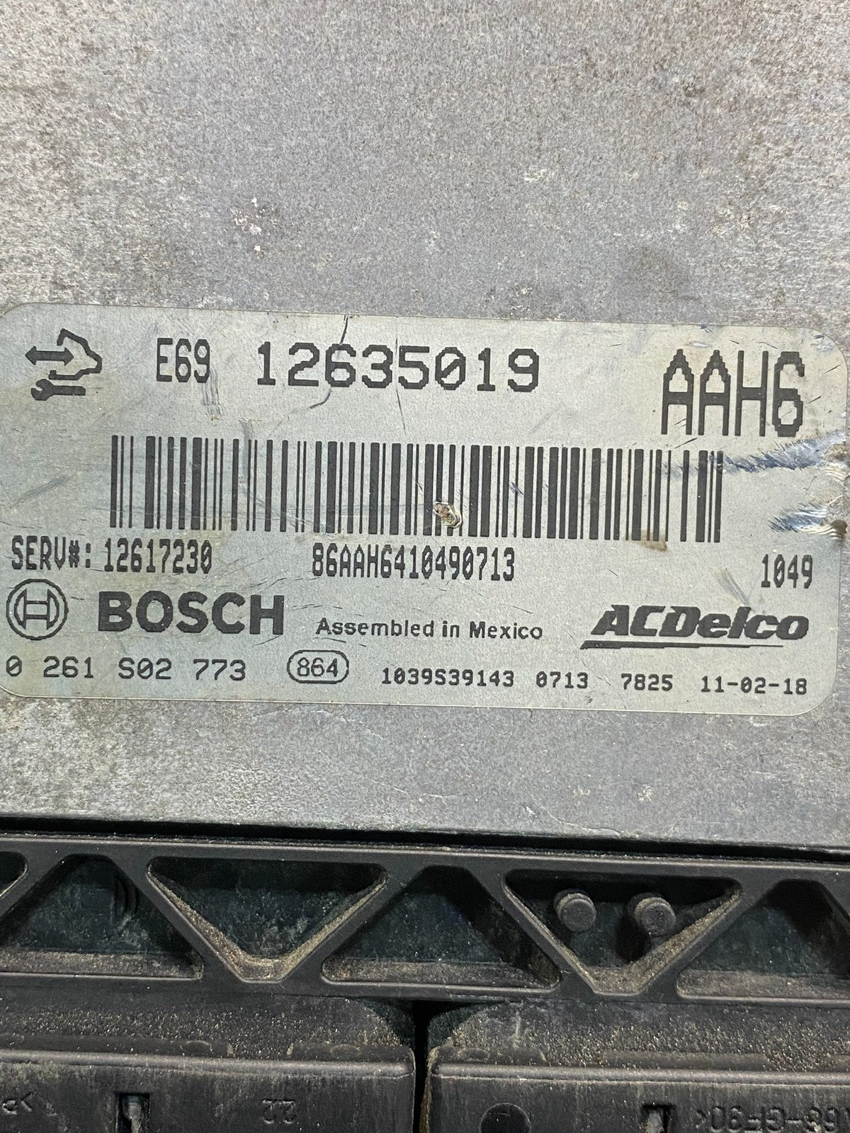 2010 2011 GMC Acadia Traverse Engine Control Module ECM ECU 12635019 AE7466 DW2
