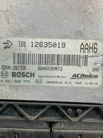 2010 2011 GMC Acadia Traverse Engine Control Module ECM ECU 12635019 AE7466 DW2