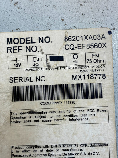 2006 Subaru Tribeca CD Player Radio Receiver Control AG3970 DW6